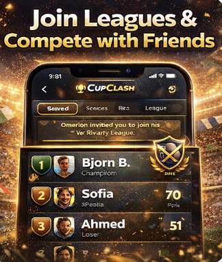 CupClash rankings view